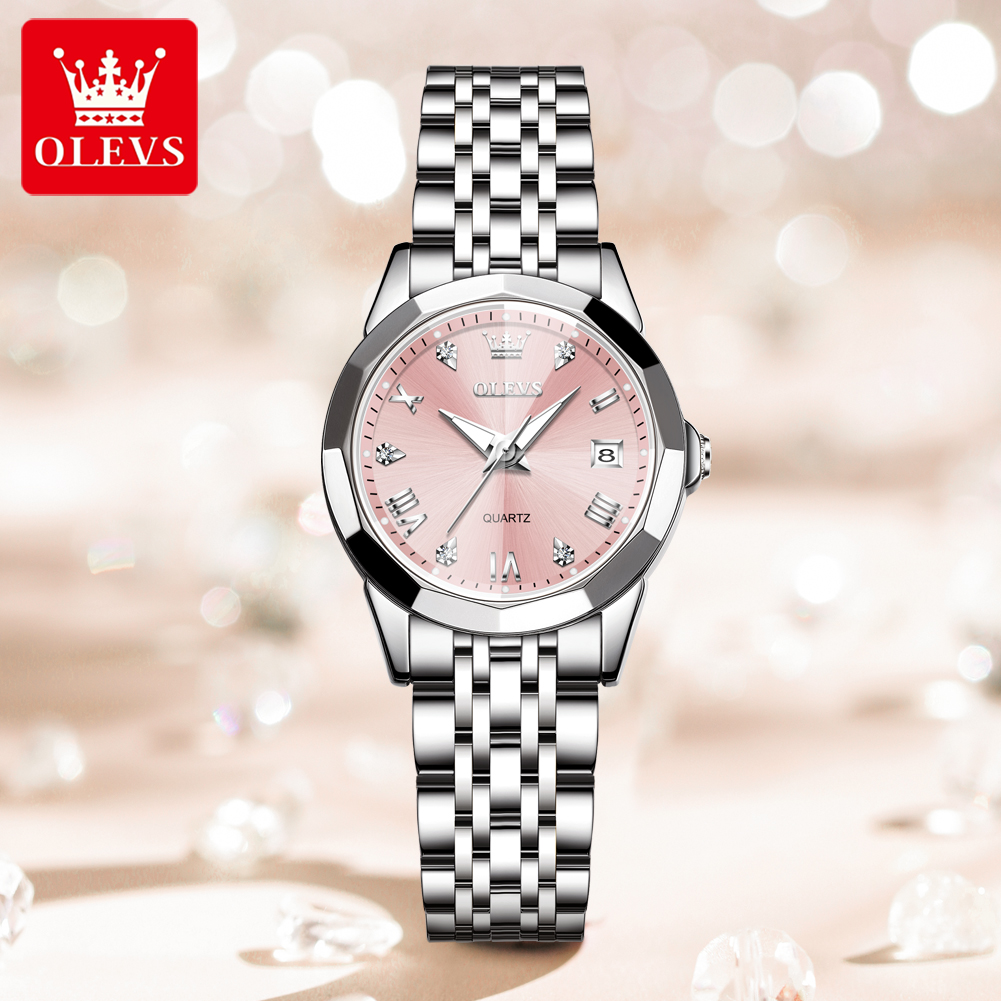 Luxury Watch For Girls - OLEVS 9931 オリジナル レディース腕時計 高品質 ソリッドステンレス