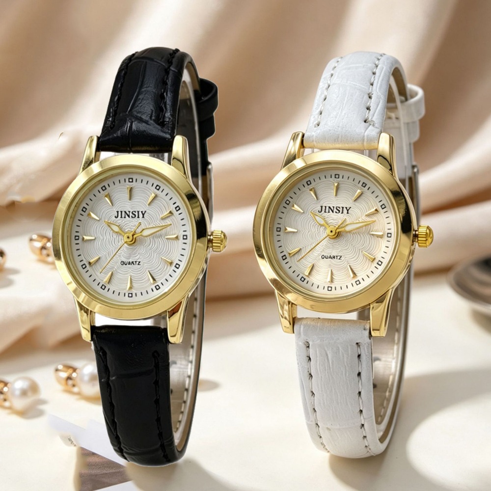 Luxury Watch With Leather Strap - ファッションレザーストラップクォーツ時計高級女性腕時計ギフトレディース腕時計ブランドゴールド腕時計卸売 Relojes Para Mujer