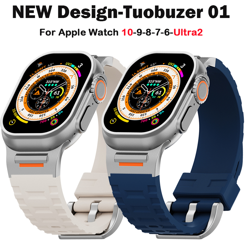Titanium Sport Watch - 新デザイン スポーツストラップ Apple Watch 10 46MM