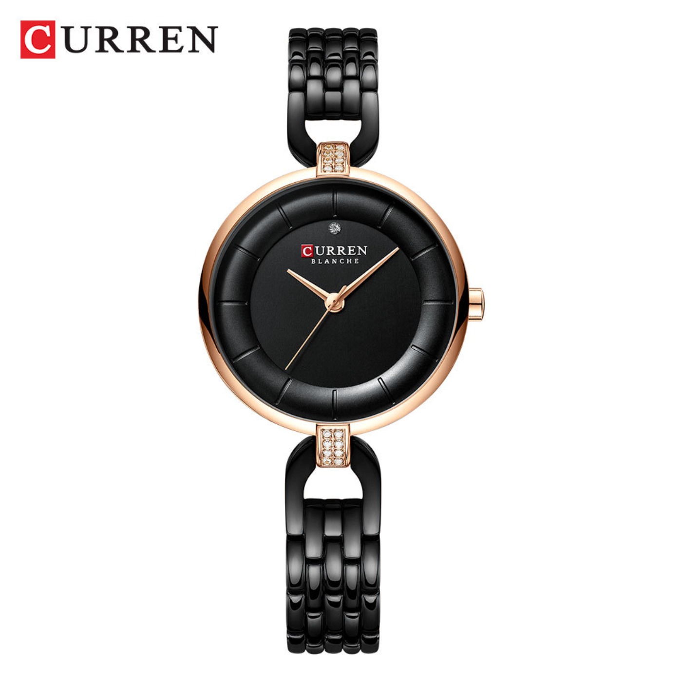 Luxury Watch For Girls - 女性腕時計 CURREN 高級ブランドファッションカジュアルレディースクォーツ腕時計ローズゴールドステンレススチールメッシュドレス時計女の子用