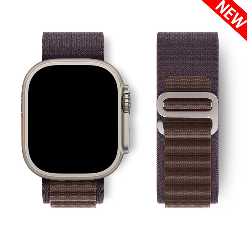 Titanium Sport Watch - アップルウォッチバンド用アルパインループ、ウルトラ2、49mm、シリーズ10、46mm、42mm、40-44mm、45mm、41mm、gフックスポーツストラップ、iwatch 10、9、8、7、6、se、5、4