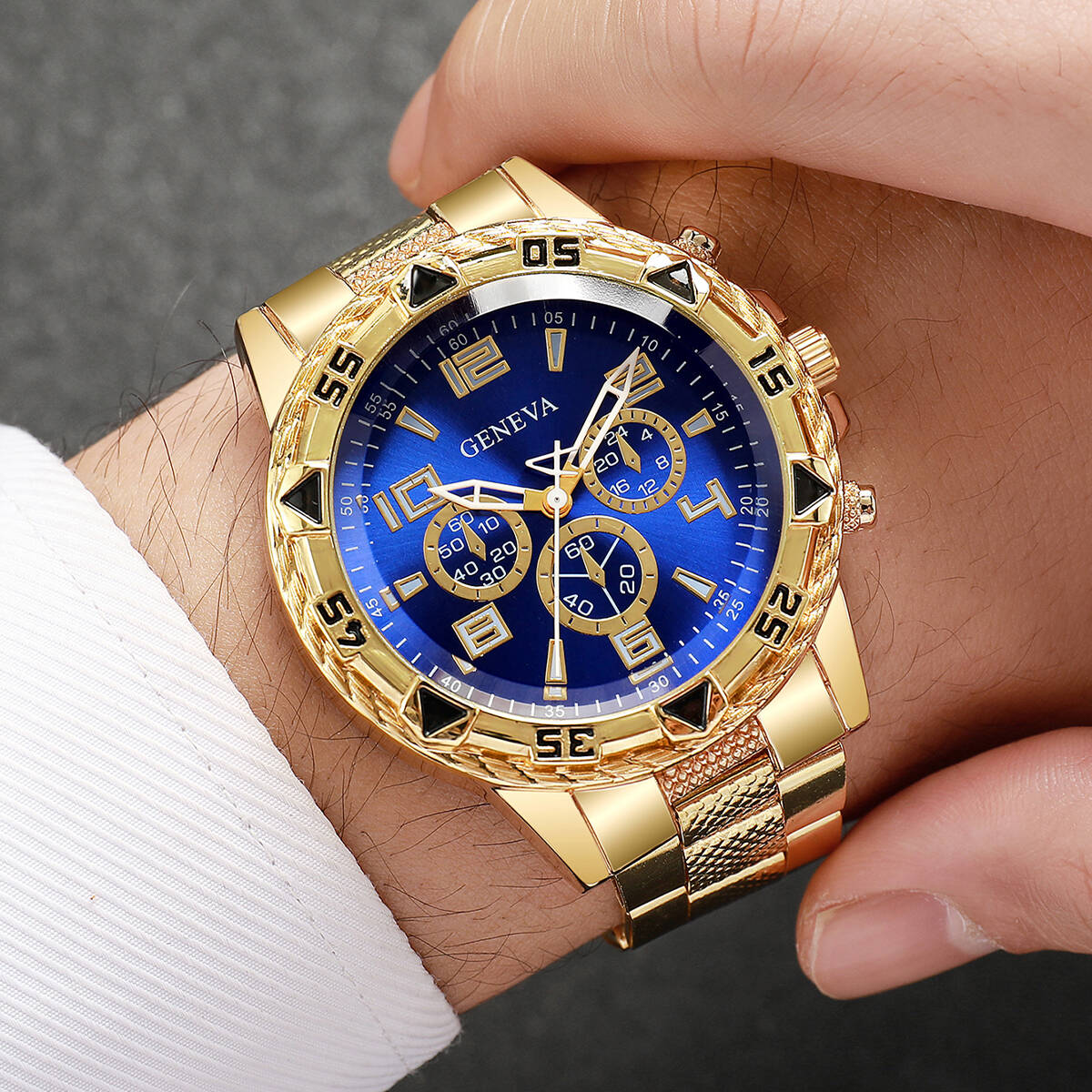 1/4 個ファッションメンズクォーツ時計高級ビッグダイヤルメ - Luxury Watch Under 20000 のレビューと価格
