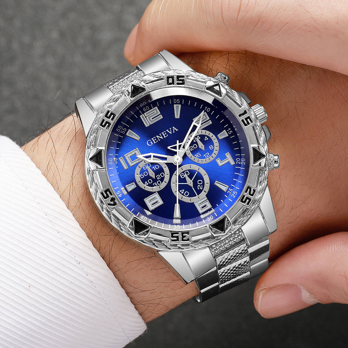 1/4 個ファッションメンズクォーツ時計高級ビッグダイヤルメ - Luxury Watch Under 20000 のレビューと価格