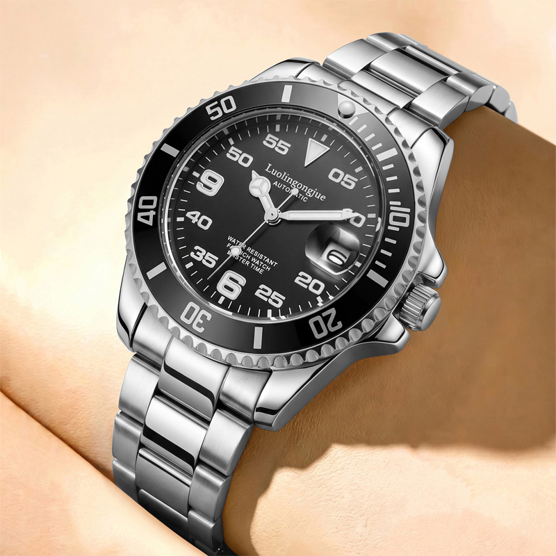 新しい高級メンズ腕時計、ビジネススタイルのスケルトン自動機械 - Luxury Watch Name Brands のレビューと価格