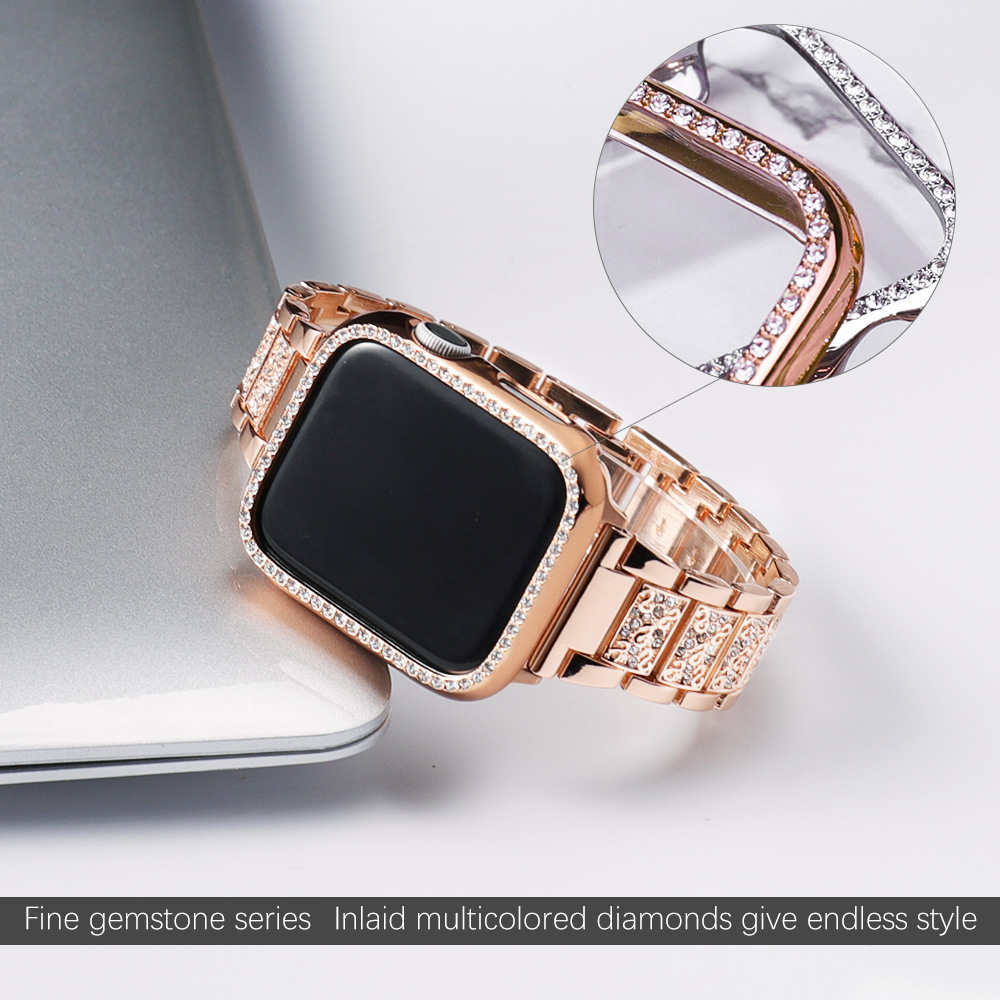 アップルウォッチ用メタルブレスレット,ダイヤモンド,iwat - Luxury Watch Apple Bands のレビューと価格