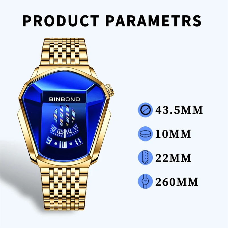 BINBOND ファッション高級ユニークなミリタリーバイクス - Luxury Watch Under 20000 のレビューと価格