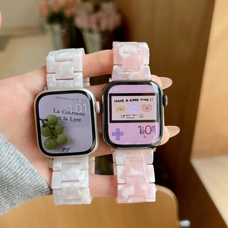 アップルウォッチ用レジンストラップ,リンクブレスレット,ウル - Luxury Watch Apple Bands のレビューと価格