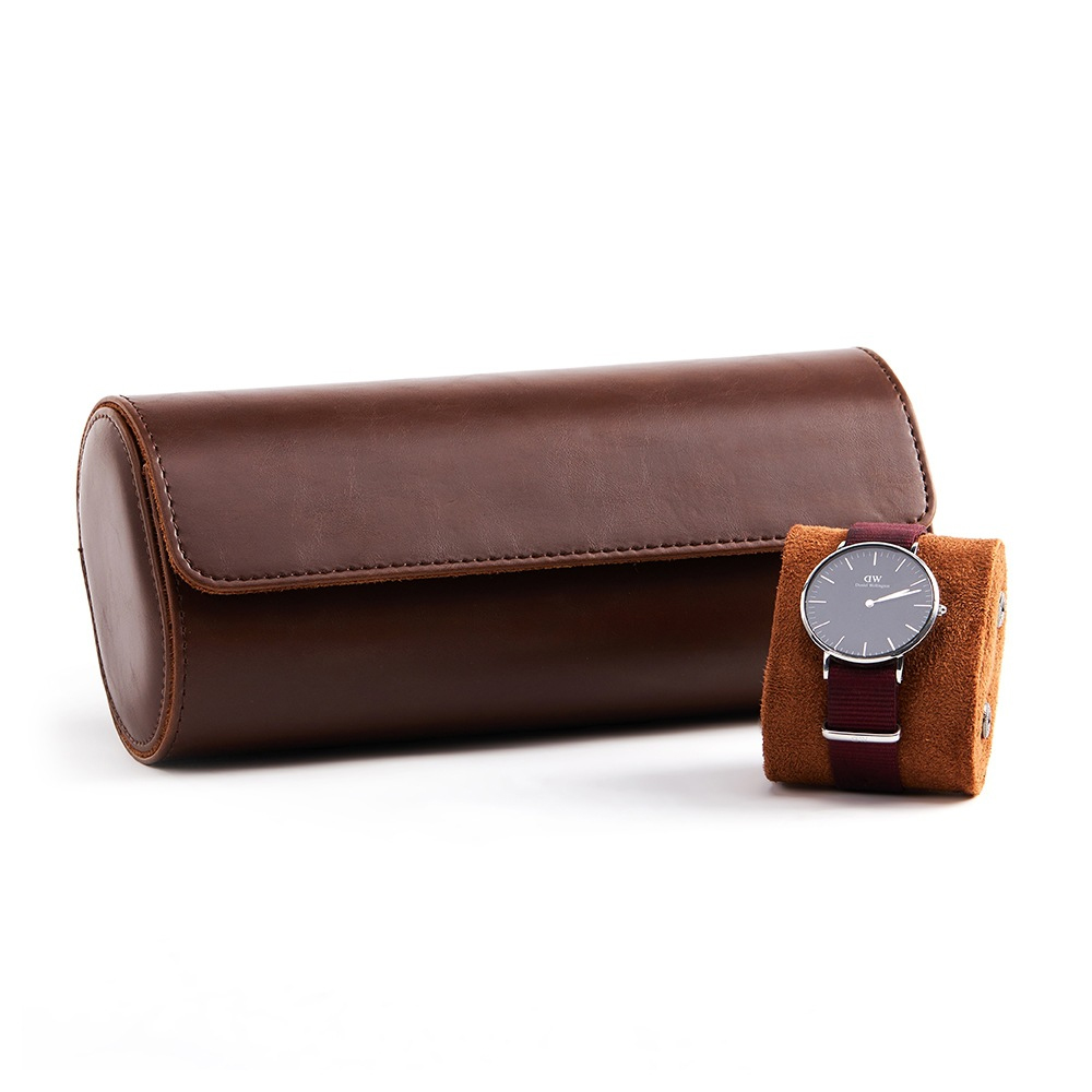 高級本革製腕時計収納ケース。1/2/3本収納可能。持ち運びに - Luxury Watch Travel Case のレビューと価格