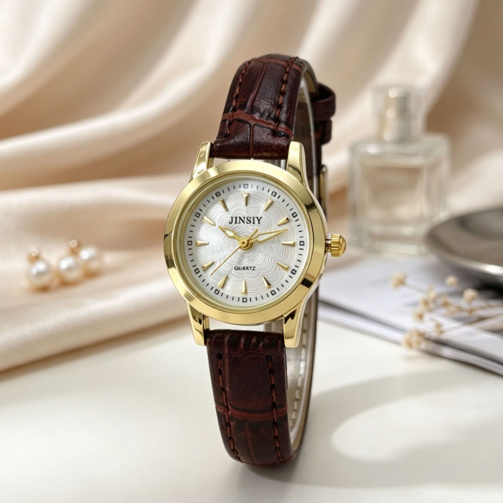 ファッションレザーストラップクォーツ時計高級女性腕時計ギフト - Luxury Watch With Leather Strap のレビューと価格