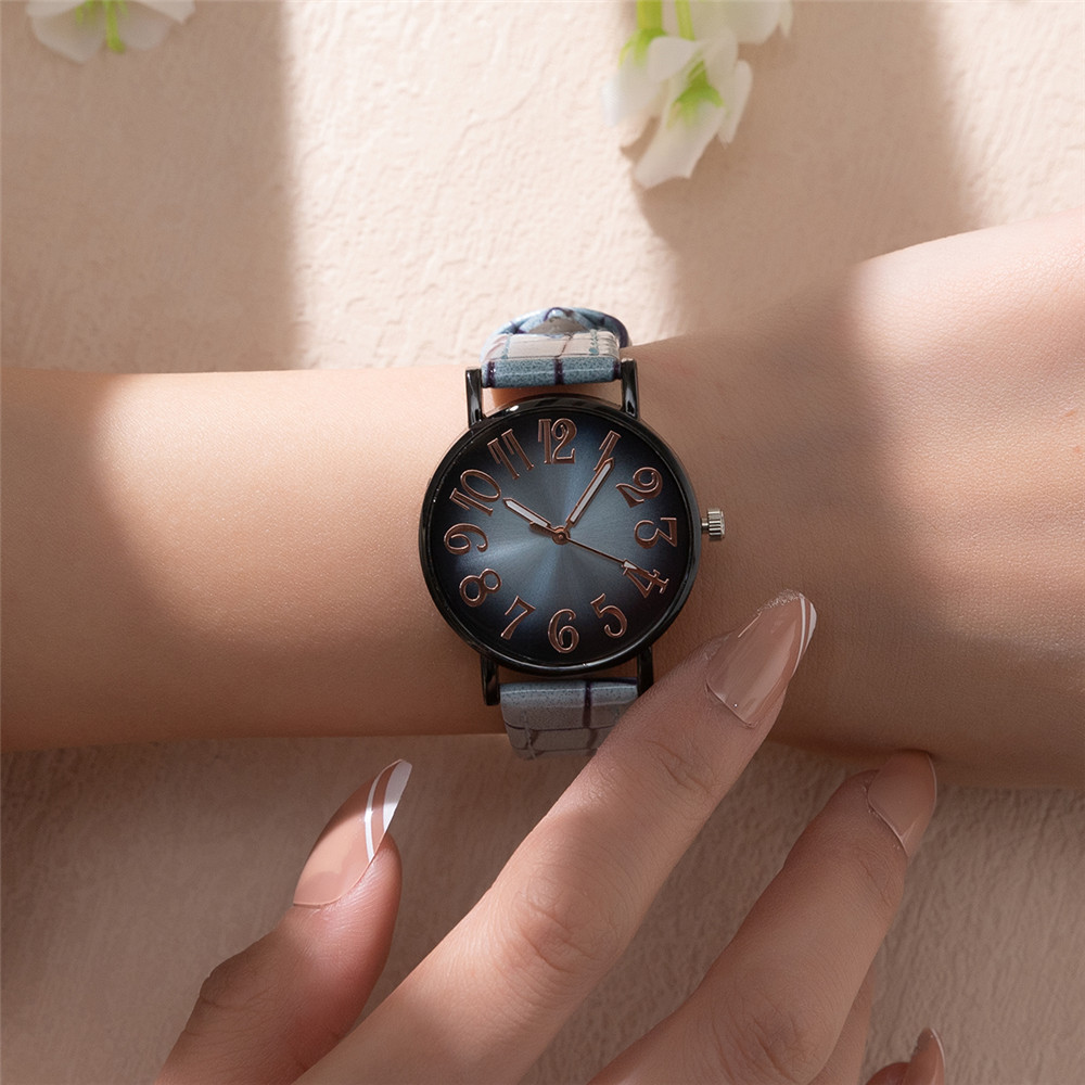 女性のためのヴィンテージクォーツ時計,カジュアルな市松模様の - Luxury Watch With Leather Strap のレビューと価格