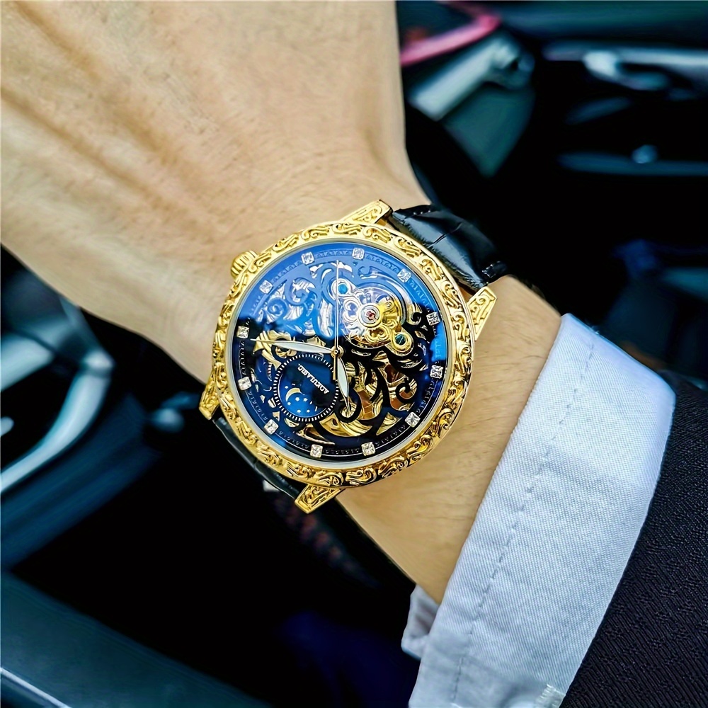 高級感のあるスタイリッシュで人気のあるメンズ機械式時計、スケ - Luxury Watch Name Brands のレビューと価格