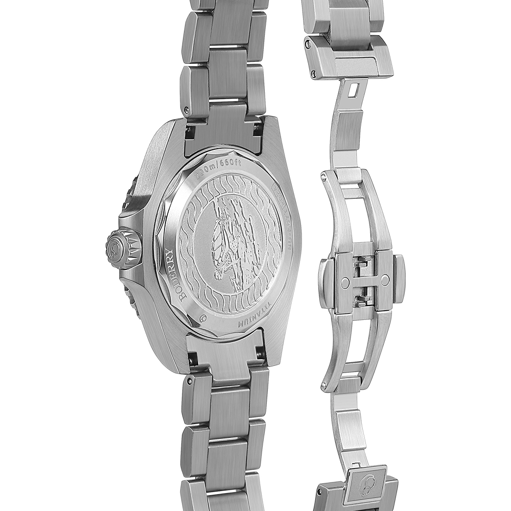 ボデリー チタン ダイバーズウォッチ 自動巻き機械式腕時計  - Titanium Sport Watch のレビューと価格