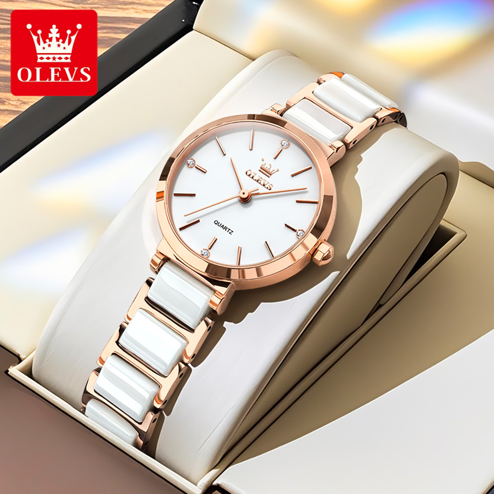 OLEVSレディース腕時計5877高級エレガントクォーツ腕時 - Luxury Watch Travel Case のレビューと価格