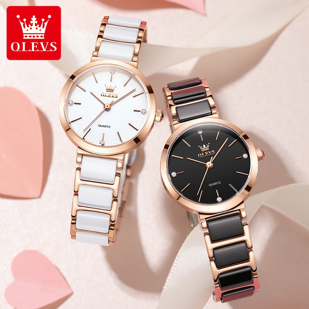 OLEVSレディース腕時計5877高級エレガントクォーツ腕時 - Luxury Watch Travel Case のレビューと価格