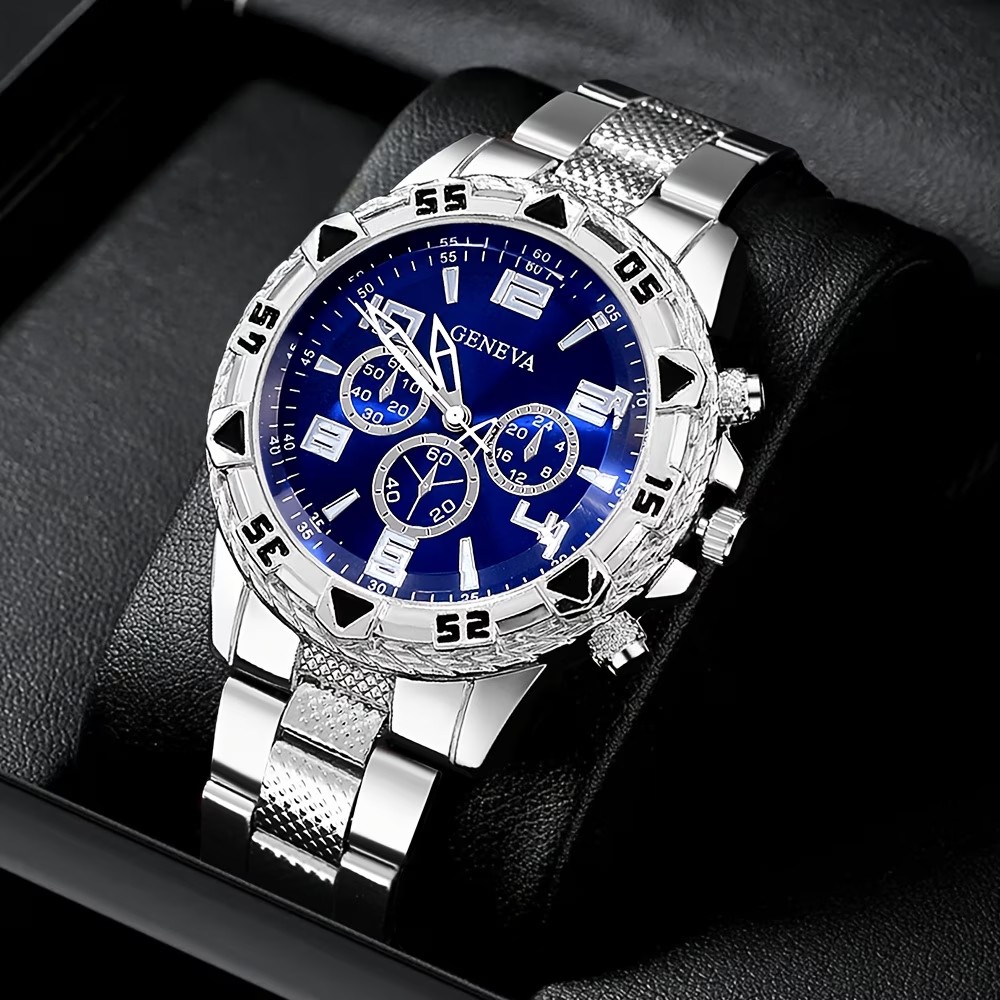 メンズクォーツ腕時計1個、ステンレススチール製シルバーストラ - Luxury Watch Under 20000 のレビューと価格