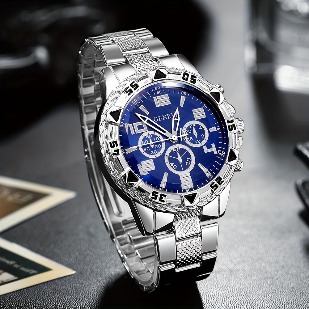 メンズクォーツ腕時計1個、ステンレススチール製シルバーストラ - Luxury Watch Under 20000 のレビューと価格