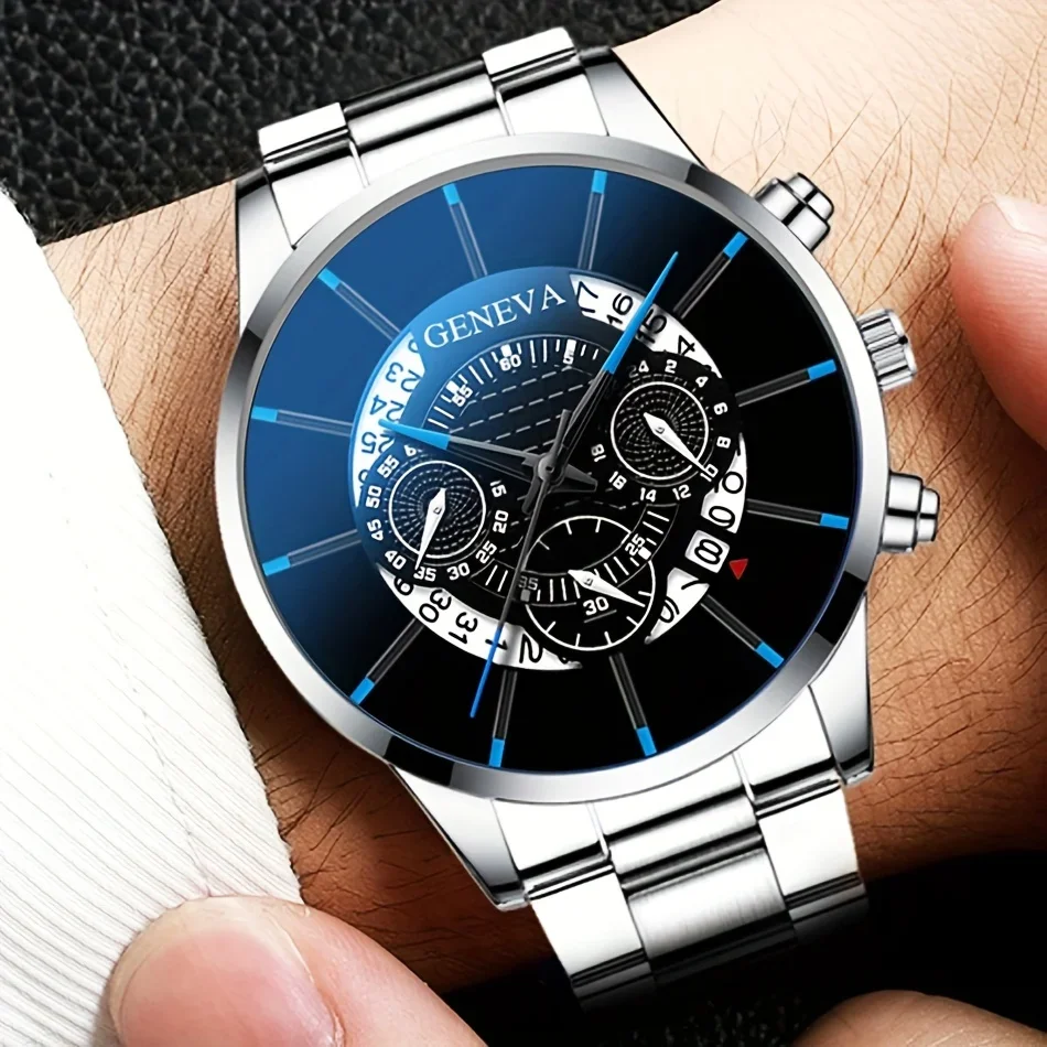 3個/1個入りメンズファッションクォーツ腕時計セット、ステン - Luxury Watch Under 20000 のレビューと価格