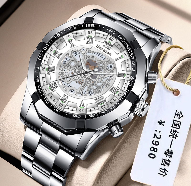 全自動ムーブメントウォッチ、メンズカレンダー、防水夜光ビジネ - Luxury Watch Under 20000 のレビューと価格