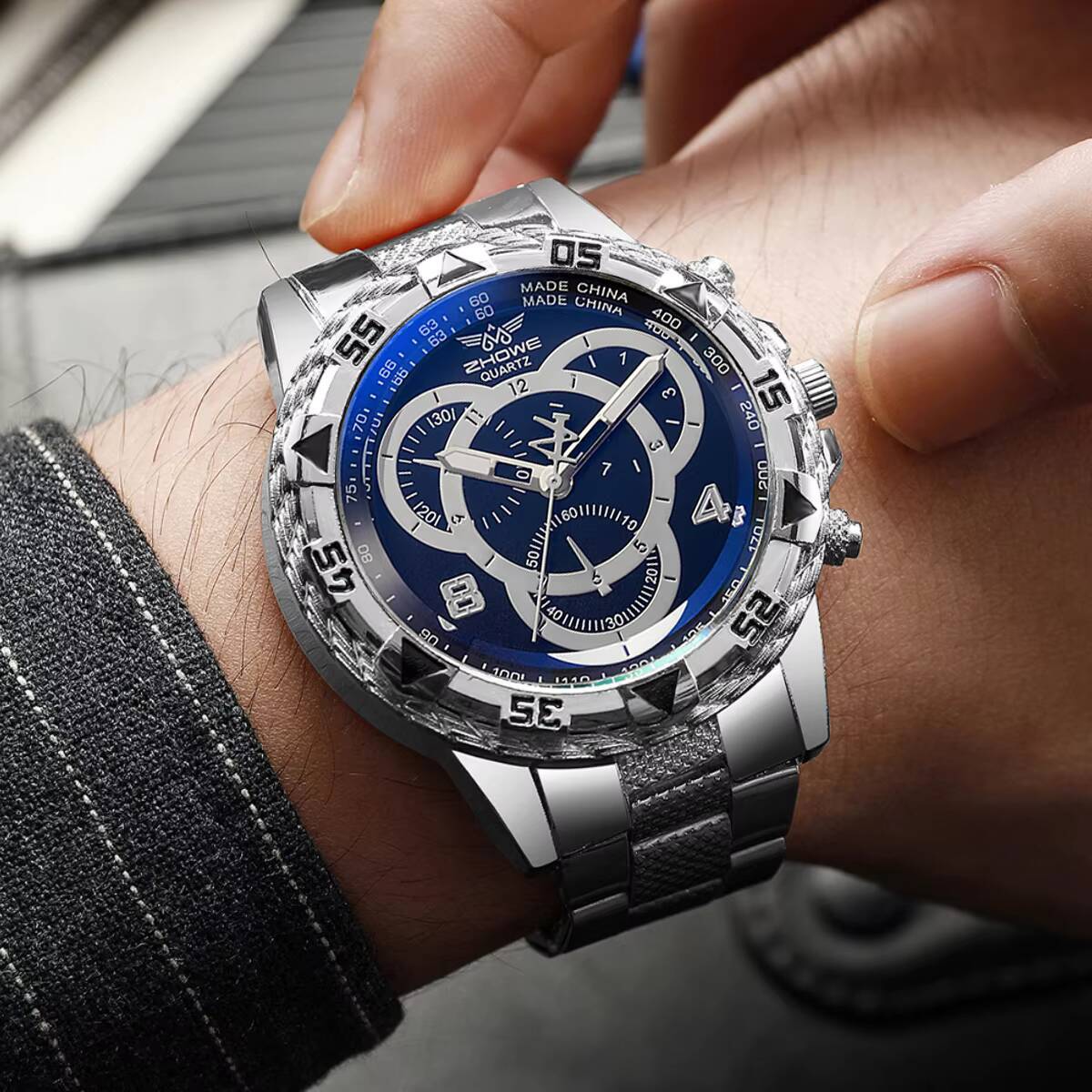 男性用ステンレススチールクォーツ時計,ビジネス,ファッション - Luxury Watch Under 20000 のレビューと価格