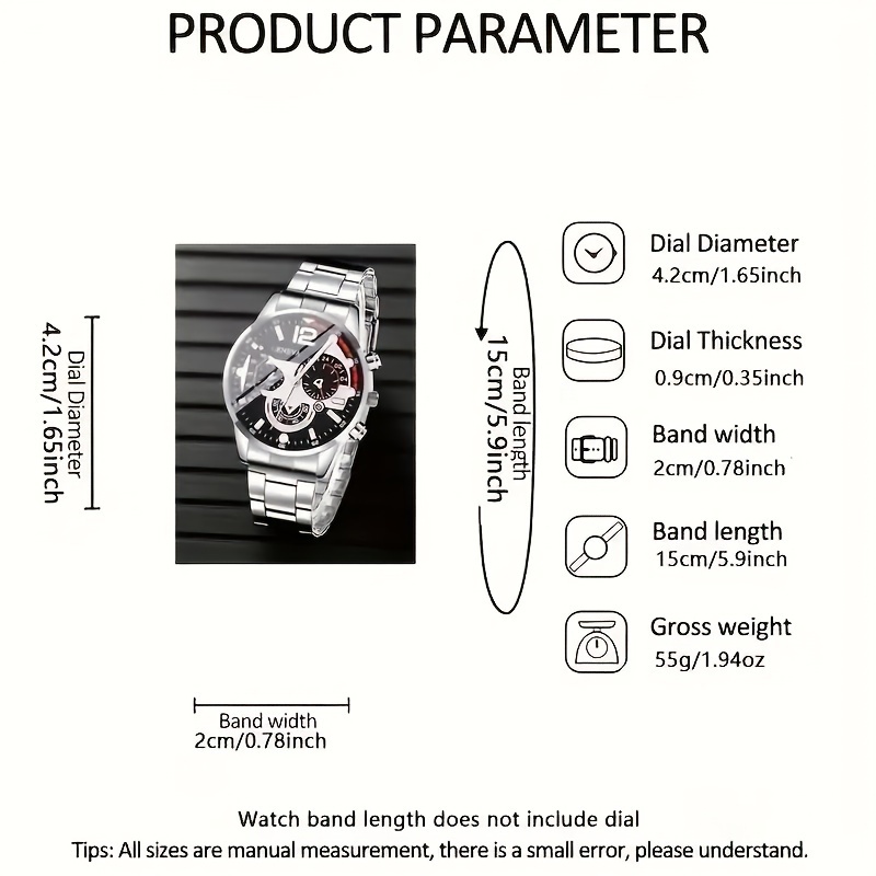 メンズジュネーブウォッチセット 4スタイル 高級クロノグラフ - Luxury Watch Under 20000 のレビューと価格