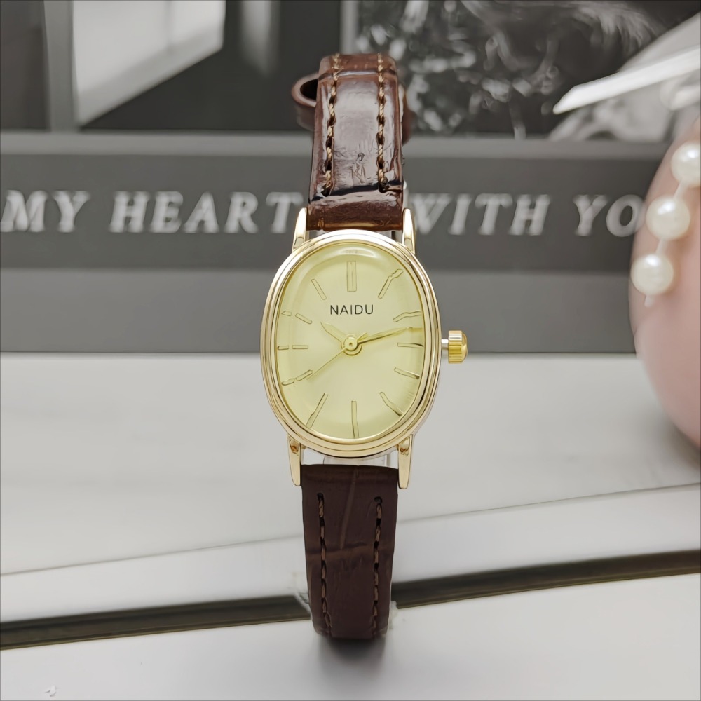 ファッションブランドの女性用オーバルダイヤル腕時計、高級レザ - Luxury Watch With Leather Strap のレビューと価格