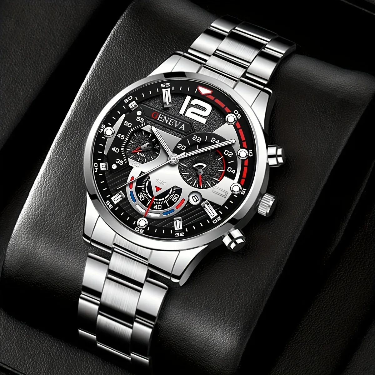 2個セットのおしゃれなクォーツ腕時計、日付表示付きビジネスス - Luxury Watch Under 20000 のレビューと価格