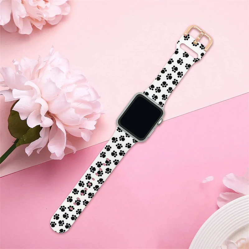 プリントバンド Apple Watch ストラップ 44 ミ - Luxury Watch Apple Bands のレビューと価格