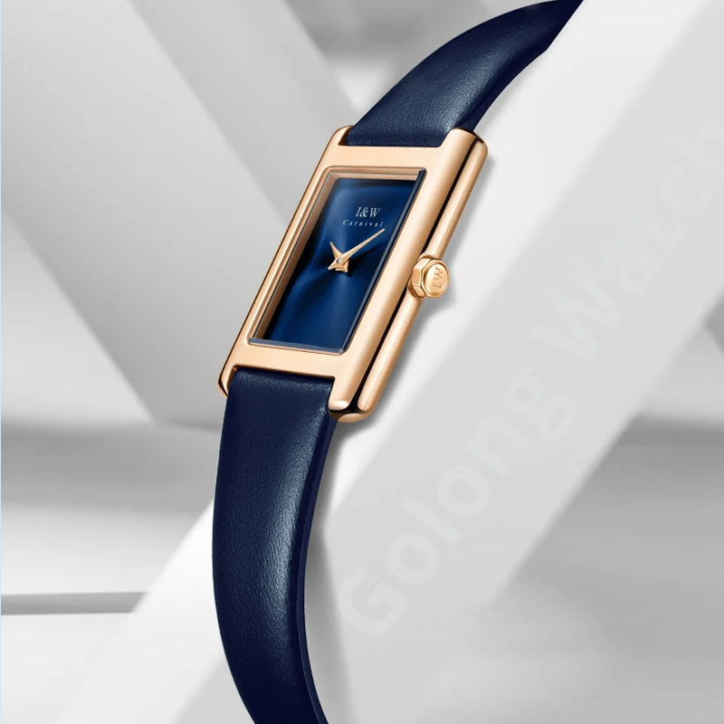 I&W カーニバル超薄型クォーツ時計女性の高級スイス時計レデ - Luxury Watch With Leather Strap のレビューと価格
