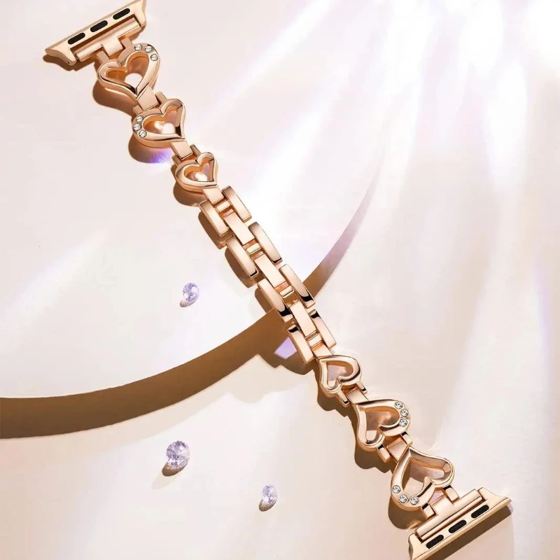 高級感あふれるローズゴールドのメタル製Apple Watch - Luxury Watch Apple Bands のレビューと価格