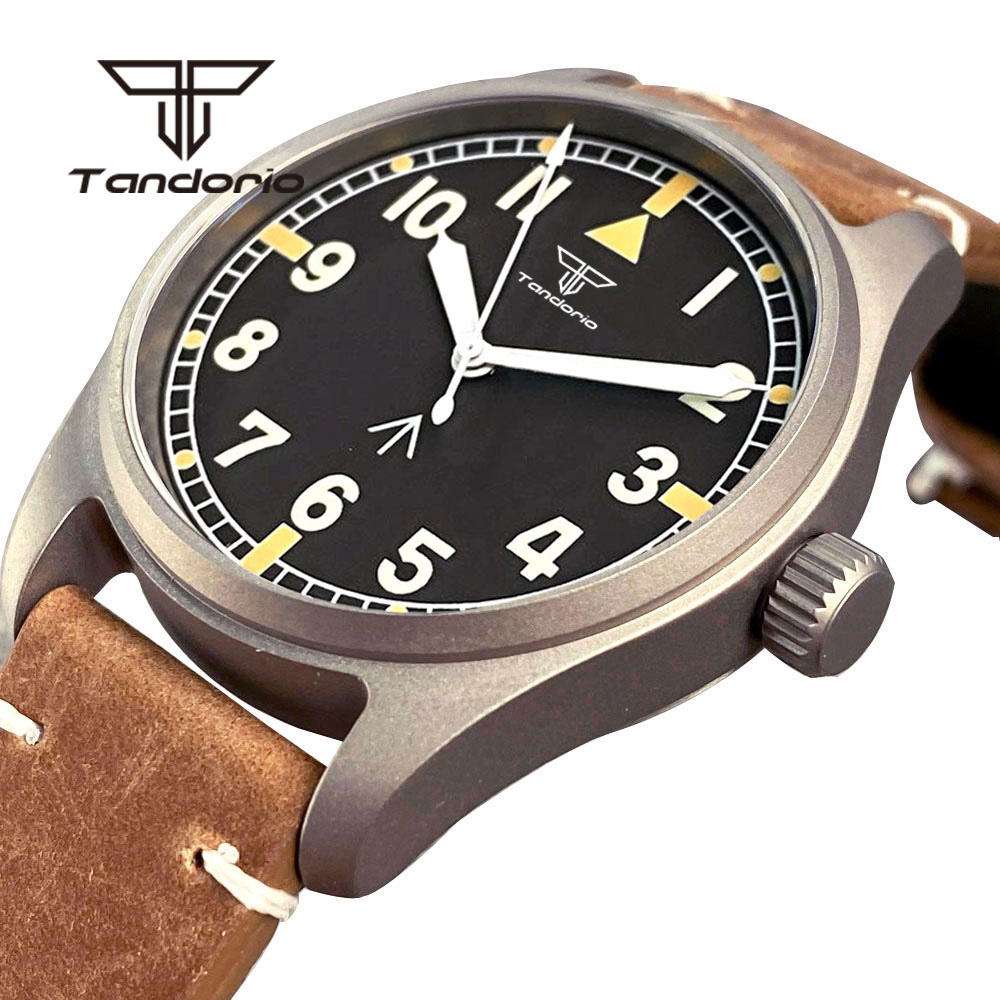 タンドリオ チタン NH35A 39 ミリメートル自動パイロ - Titanium Sport Watch のレビューと価格