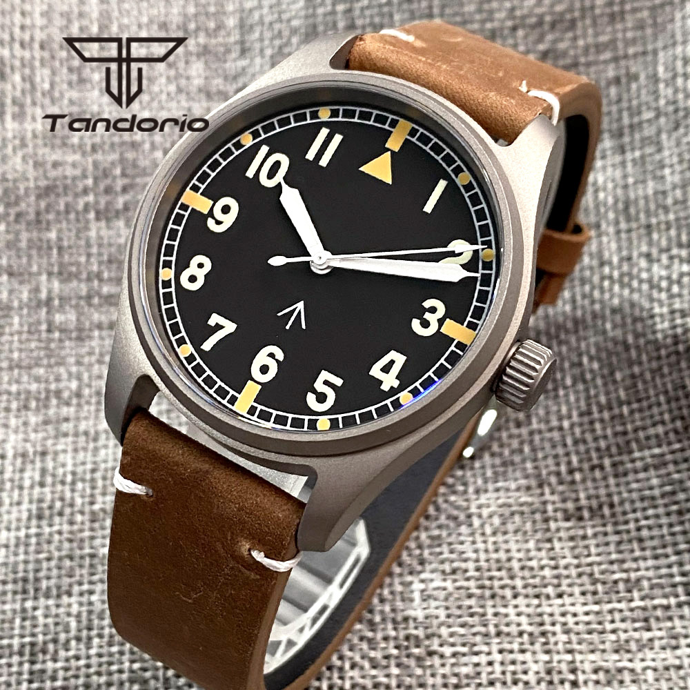 タンドリオ チタン NH35A 39 ミリメートル自動パイロ - Titanium Sport Watch のレビューと価格
