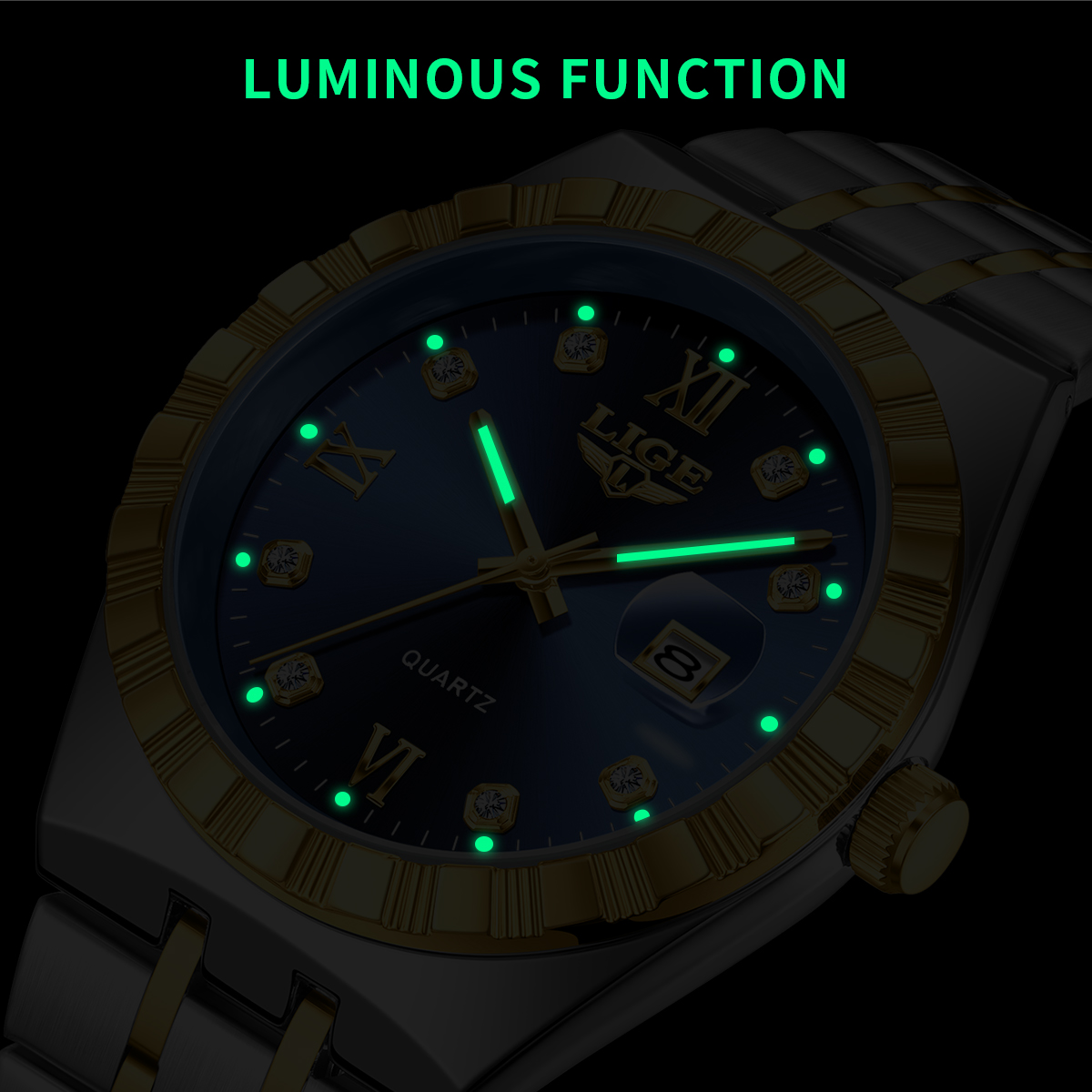 LIGE ビジネスメンズ腕時計 トップブランド 高級カジュア - Luxury Watch Safe のレビューと価格
