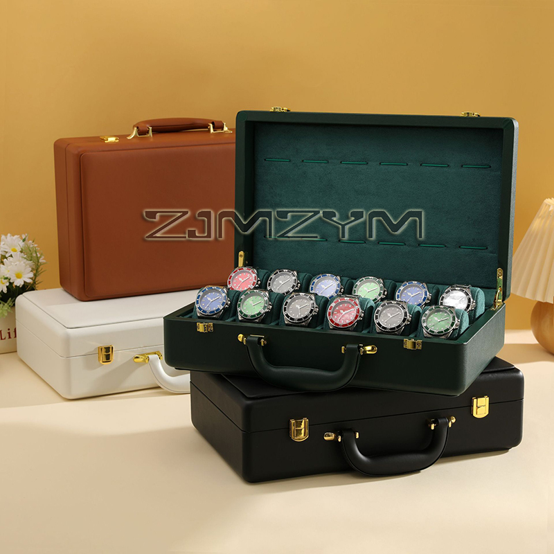 12スロット腕時計ボックス メンズ腕時計ケース 旅行用ロレッ - Luxury Watch Travel Case のレビューと価格